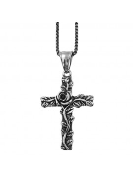 collana croce uomo baltica acciaio cll2139