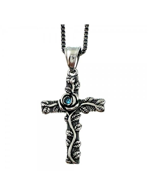 collana croce uomo baltica acciaio cll2140