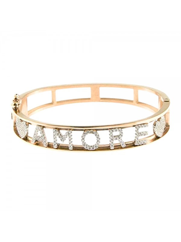 bracciale scritta amore rigido donna bcc2803