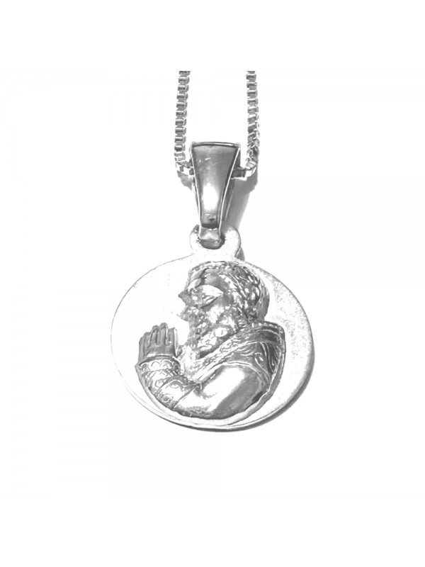 collana san padre pio ciondolo argento 925 cll2143