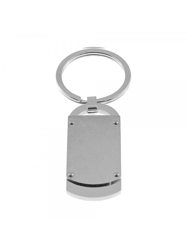 Portachiavi uomo piastra acciaio prt0035