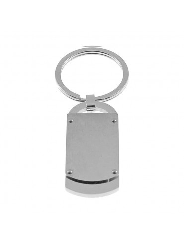 Portachiavi uomo piastra acciaio prt0035