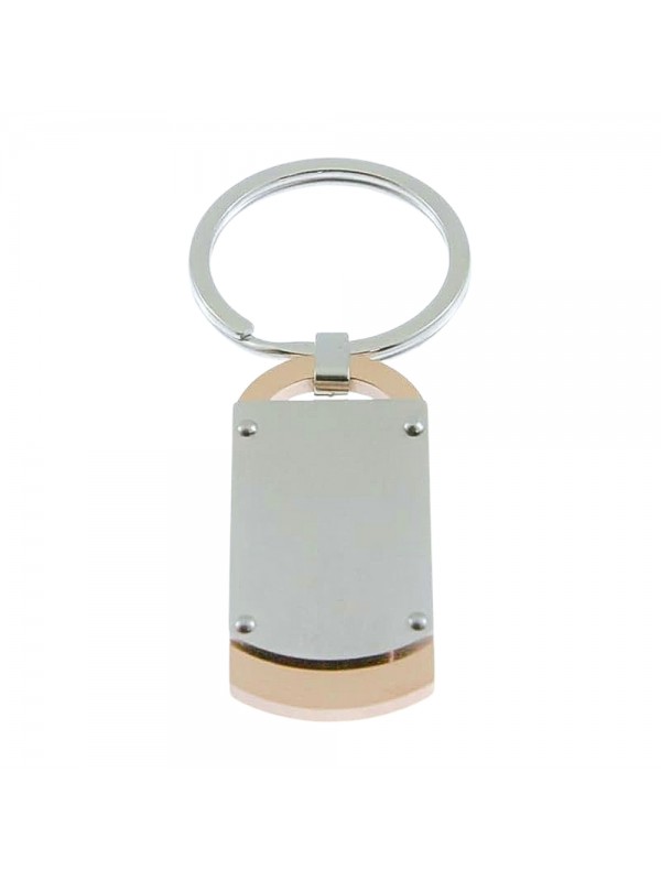 Portachiavi uomo piastra acciaio prt0036