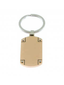 Portachiavi uomo piastra acciaio prt0039