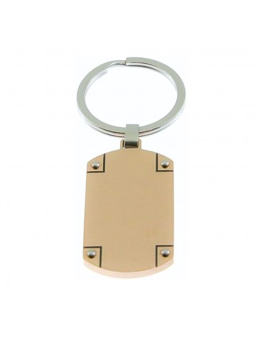Portachiavi uomo piastra acciaio prt0039