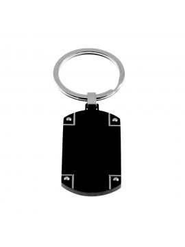 Portachiavi uomo piastra acciaio prt0040