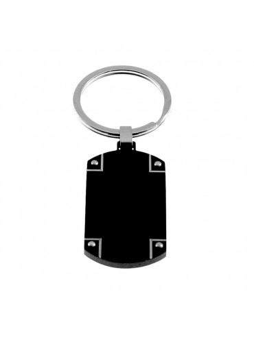 Portachiavi uomo piastra acciaio prt0040