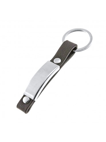 portachiavi uomo pelle e acciaio prt0123