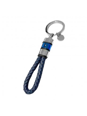 portachiavi uomo donna casa auto moto in acciaio e pelle cm 70 - prt0149