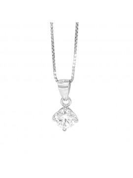 collana con ciondolo pendente punto luce in argento a grif - cll1141
