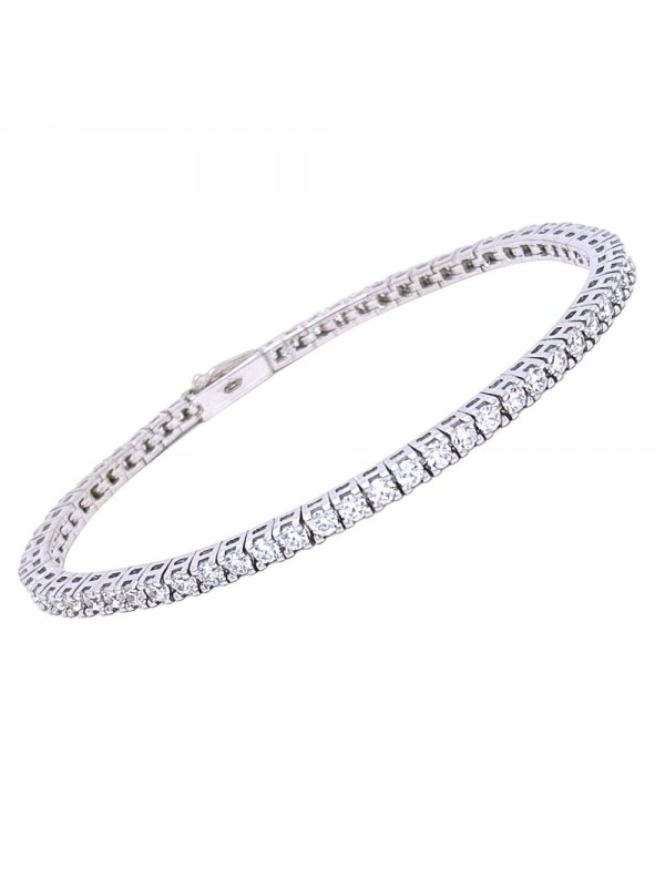 bracciale tennis in argento 925 italiano cm 16 bcc3085