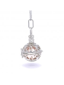 chiama angeli collana ciondolo bola messicana in bronzo xlofono catena fino a 90 cm diametro mm 25 - cll1435