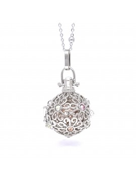 chiama angeli collana ciondolo con strass colorati cll1486