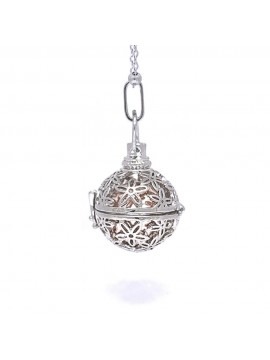 chiama angeli collana donna in bronzo e strass campanellino per gravidanza - cll1753