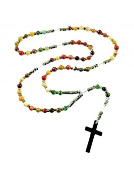 collana rosario pietre dure o naturali particolarissima cll2003