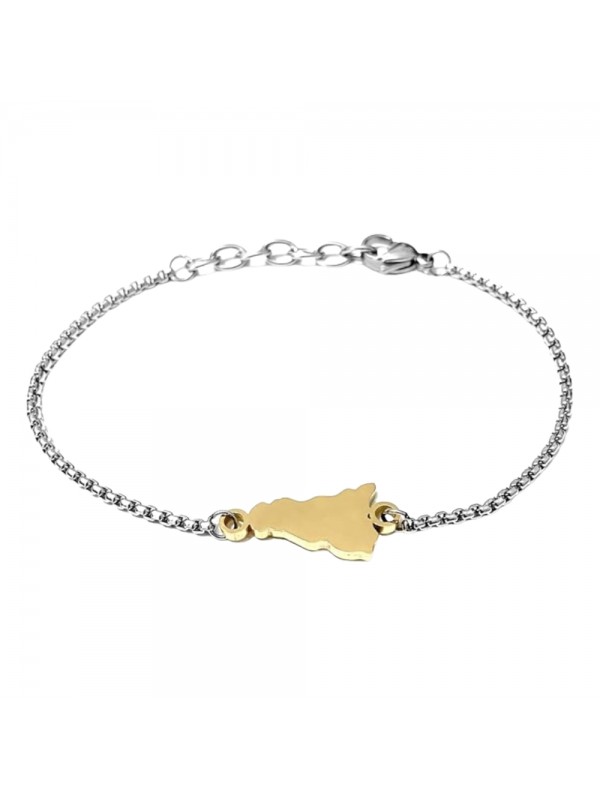 Bracciale sicilia in acciaio bcc2936