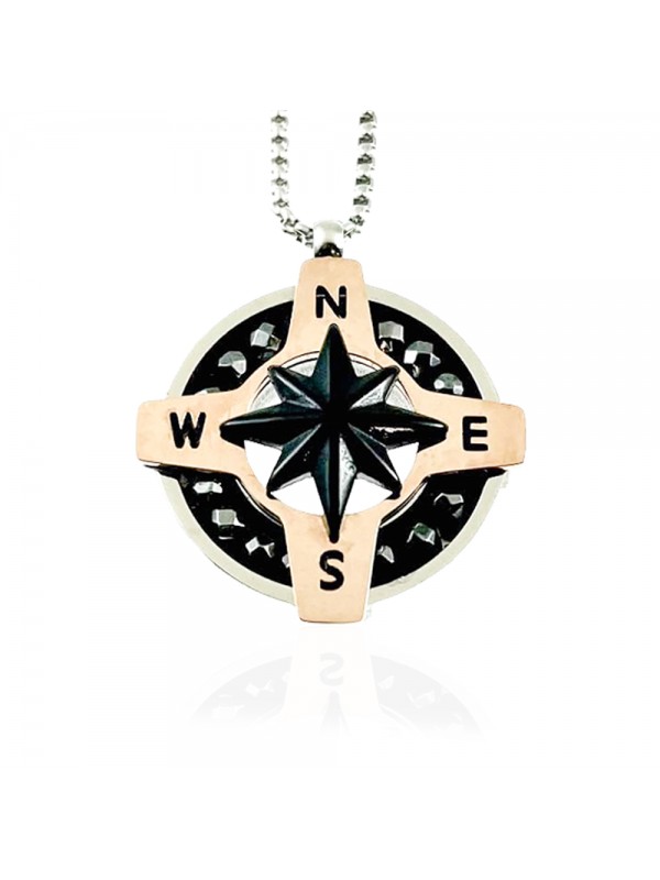 collana rosa dei venti uomo acciaio cll2000