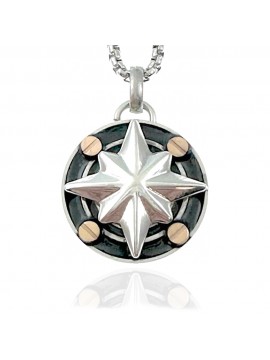 collana rosa dei venti uomo acciaio cll2112