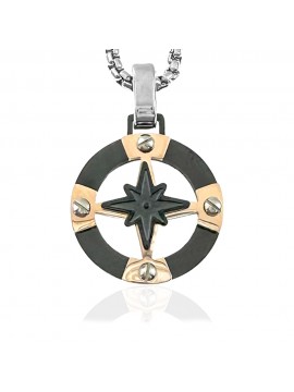 collana rosa dei venti uomo acciaio cll2117