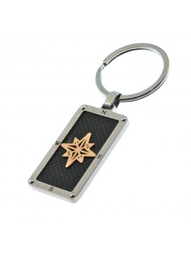 portachiavi uomo rosa dei venti casa auto e moto in acciaio prt0090