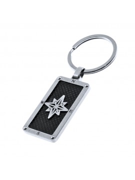 portachiavi uomo rosa dei venti acciaio prt0091