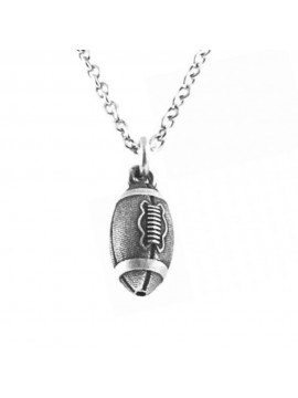 collana palla football argento 925 invecchiato cll1873