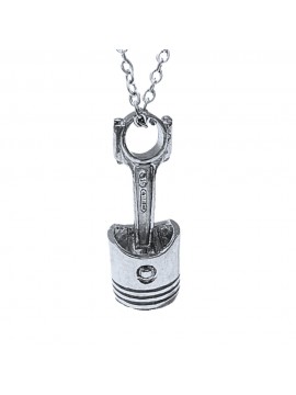 collana pistone motore in argento 925 cll2154