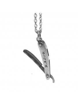 Collana con Vecchio Rasoio Uomo - cln0437
