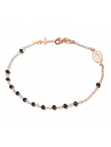 bracciale rosario in argento ramato