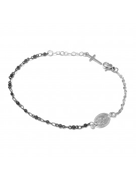 Bracciale rosario uomo donna in acciaio bcc0344