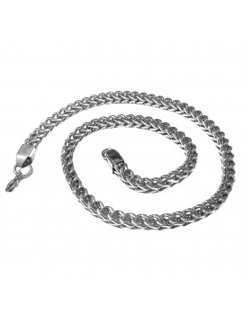 Collana uomo grumetta quadrata acciaio brunito cll0667