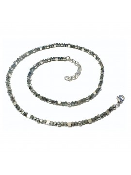 Collana uomo in acciaio inossidabile e pietre dure - cll1678