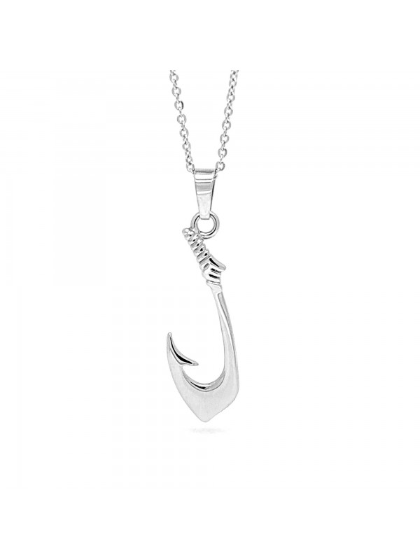 collana uomo con amo da pesca o pescatore ciondolo gioiello in acciaio catena fino a cm 50 mm 17 collana uomo con amo da pesca o pescatore ciondolo gioiello in acciaio catena fino a cm 50 mm 17