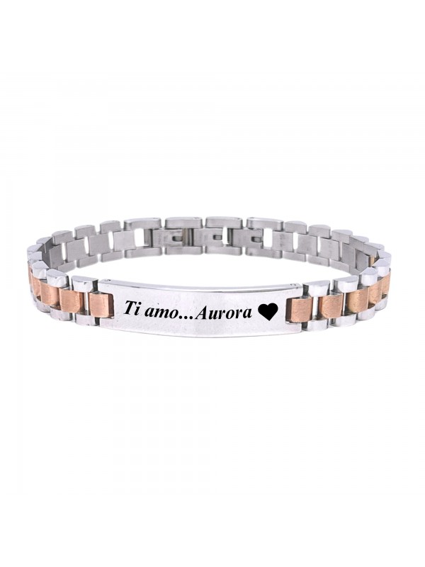 Bracciale uomo acciaio maglia president bcc0450
