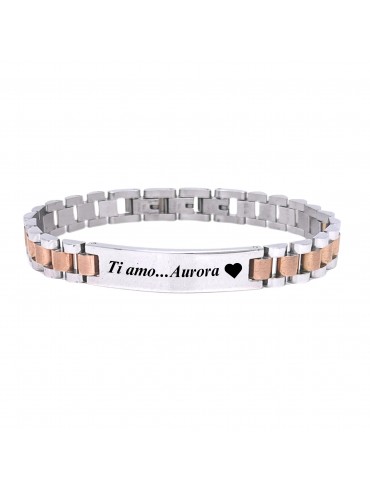 Bracciale uomo acciaio maglia president bcc0450