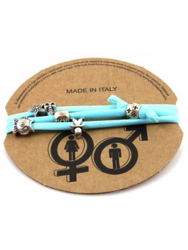 Bracciale donna in lycra elastico con beads