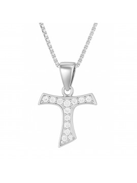 collana tau francescano argento 925 dimensioni cll2147