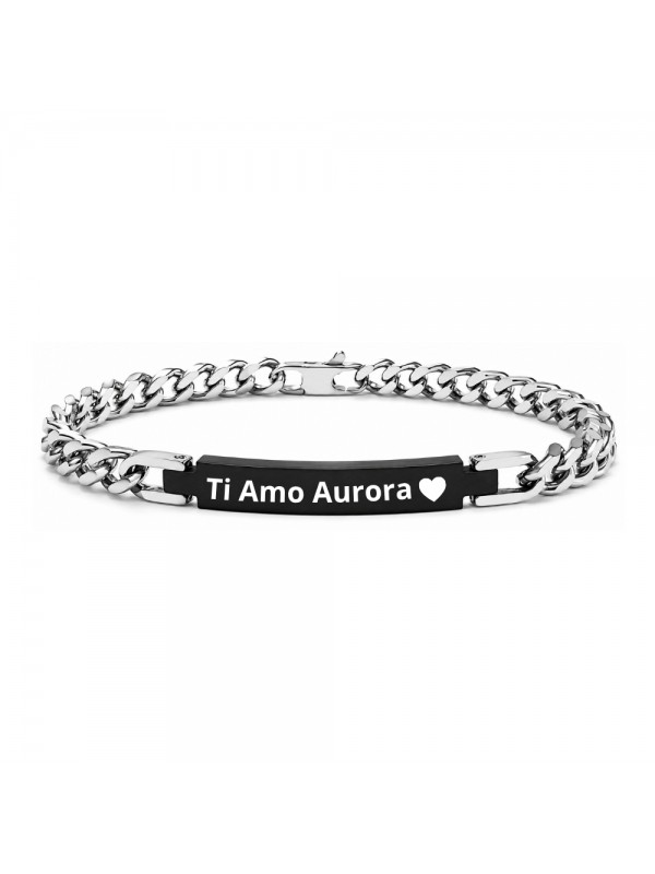 Bracciale uomo personalizzabile con incisione - bcc0769