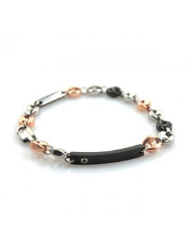 Bracciale maglia marinara uomo tre colori