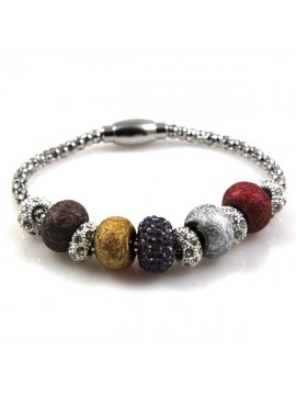 Bracciale con swarovski murrine in resina