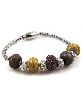 Bracciale con swarovski rotelline in resina