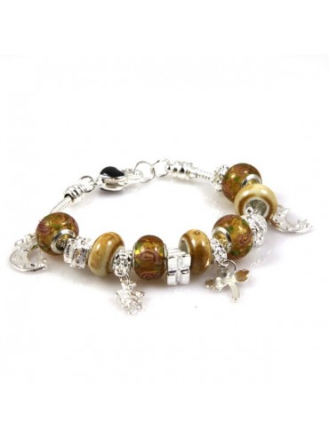 Bracciale con swarovski e murrine