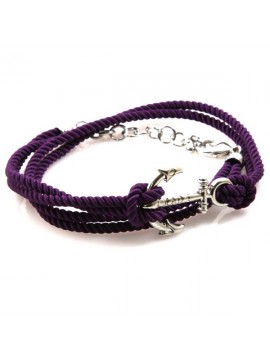 Bracciale con ancora colorato da attorcigliare
