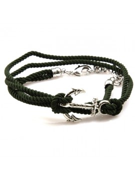 Bracciale con ancora colorato da attorcigliare