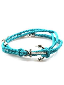 Bracciale con ancora colorato da attorcigliare
