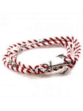 Bracciale con ancora colorato da attorcigliare
