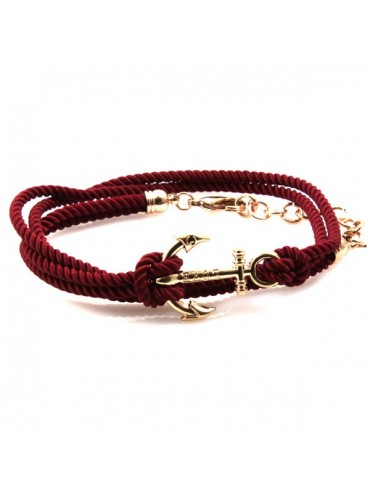 Bracciale con ancora colorato da attorcigliare