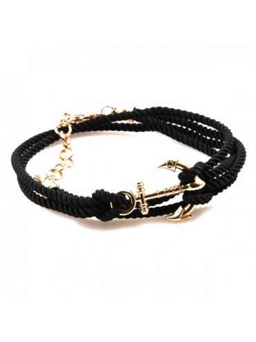 Bracciale con ancora colorato da attorcigliare