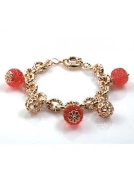 bracciale donna in bronzo ramato modello more di cristallo