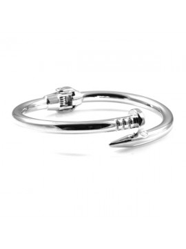 bracciale chiodo argentato in bronzo